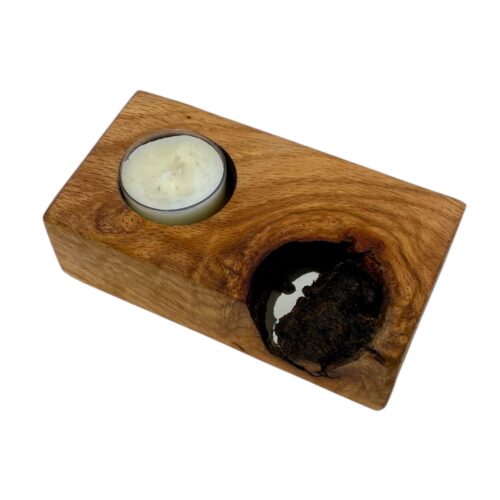Portacandele artigianale con 1 candela - immagine 15