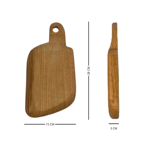 Misure tagliere artigianale in quercia