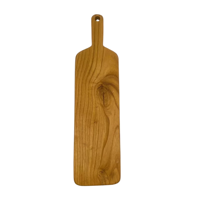 Tagliere artigianale con manico in legno massello