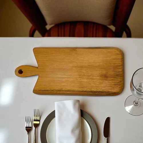 Tagliere artigianale con manico