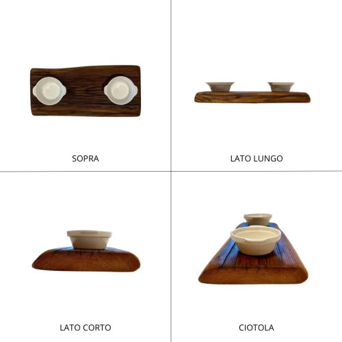 Artisan cutting board with two bowls - Image 12