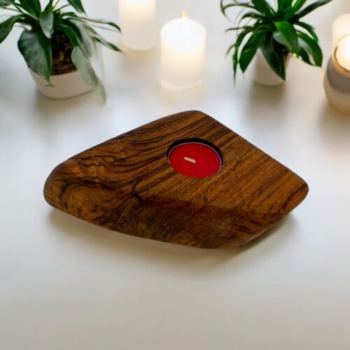 Portacandele artigianale con 1 candela - immagine 11