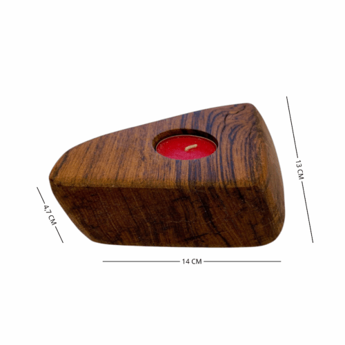 Portacandele artigianale con 1 candela - immagine 9
