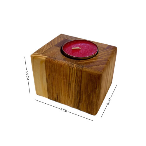 Portacandele artigianale con 1 candela - immagine 6