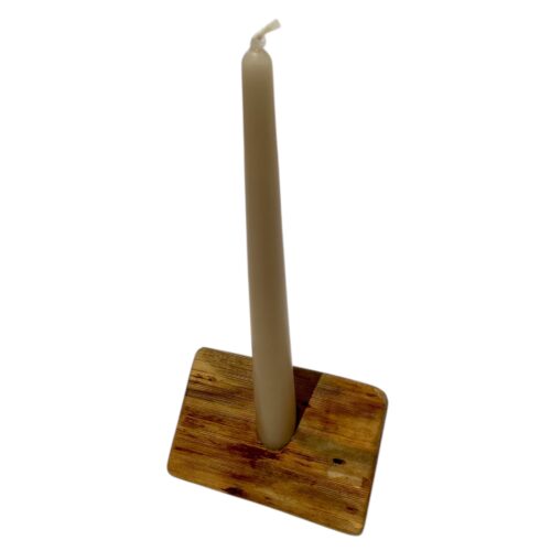 Portacandele artigianale con 1 candela - immagine 4