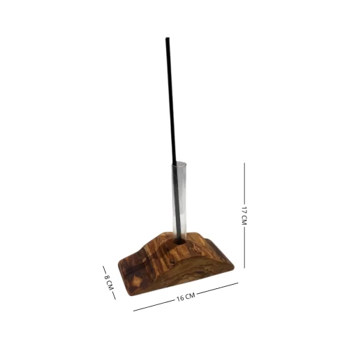 Olive wood flower holder - Image 4