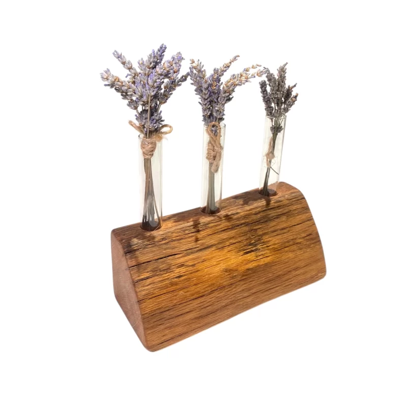 Wooden flower holder