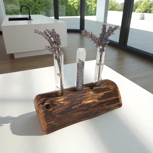 Wooden flower holder - Image 8