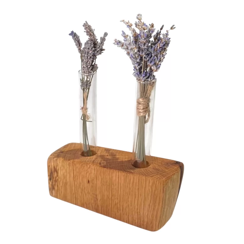 Wooden flower holder