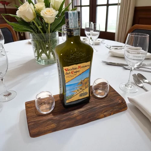 Bitters tray with two glasses - Image 2