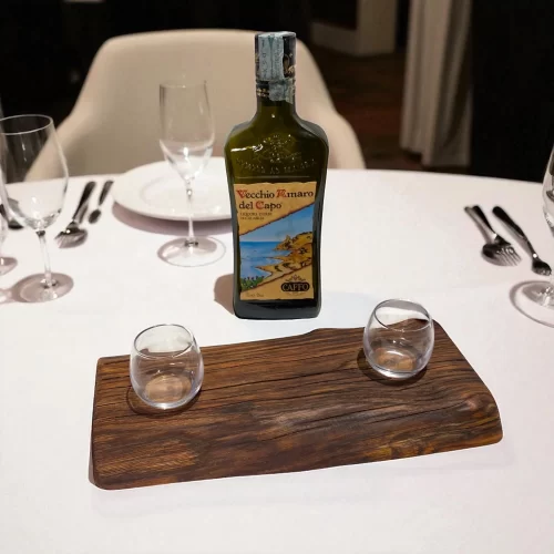 Bitters tray with two glasses - Image 3