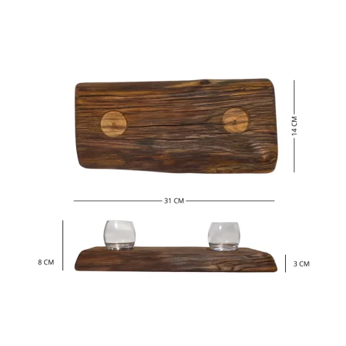Bitters tray with two glasses - Image 5