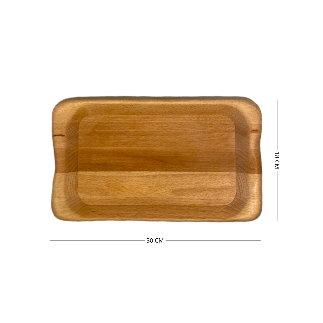 Set 2 scifette in legno massello di faggio per servire la polenta, artigianato italiano tradizionale