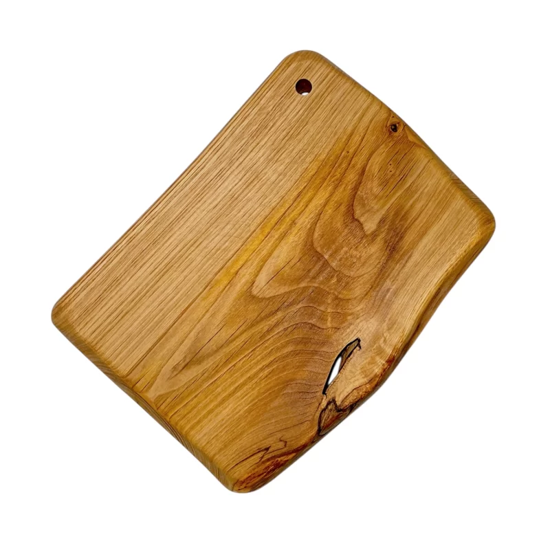 Tagliere artigianale forma irregolare in legno massello di castagno