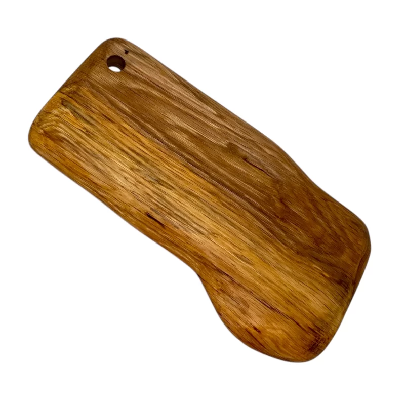 Tagliere artigianale forma irregolare in legno massello di castagno