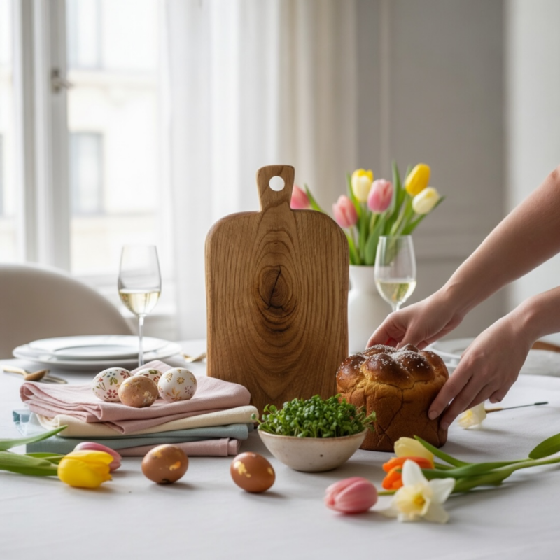 TAGLIERE IN LEGNO DI CASTAGNO ANTICO CON MANICO