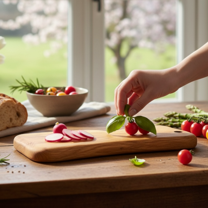 TAGLIERE IN LEGNO ANTICO DI QUERCIA IRREGOLARE
