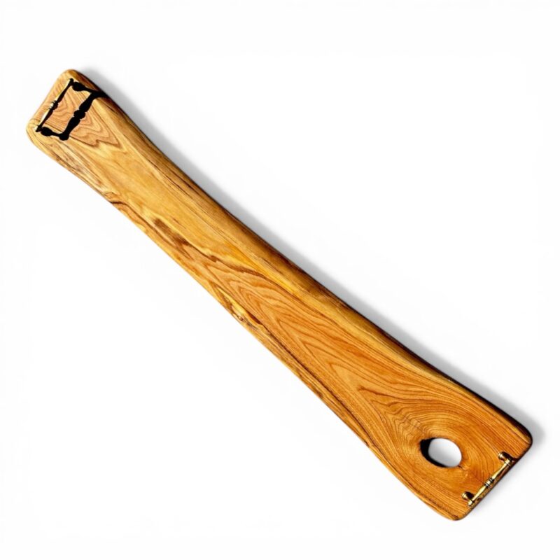 VASSOIO IN LEGNO ANTICO DI CASTAGNO CON MANIGLIE