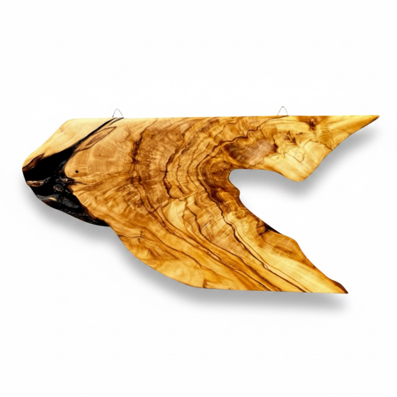 QUADRO DECORATIVO IN LEGNO ANTICO DI ULIVO