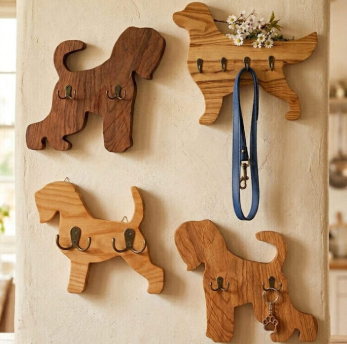 CHOP SUEY! - APPENDIAPPENDI E PORTAGUINZAGLI DA PARETE IN LEGNO SECOLARE CONFIGURABILE - SU ORDINAZIONE