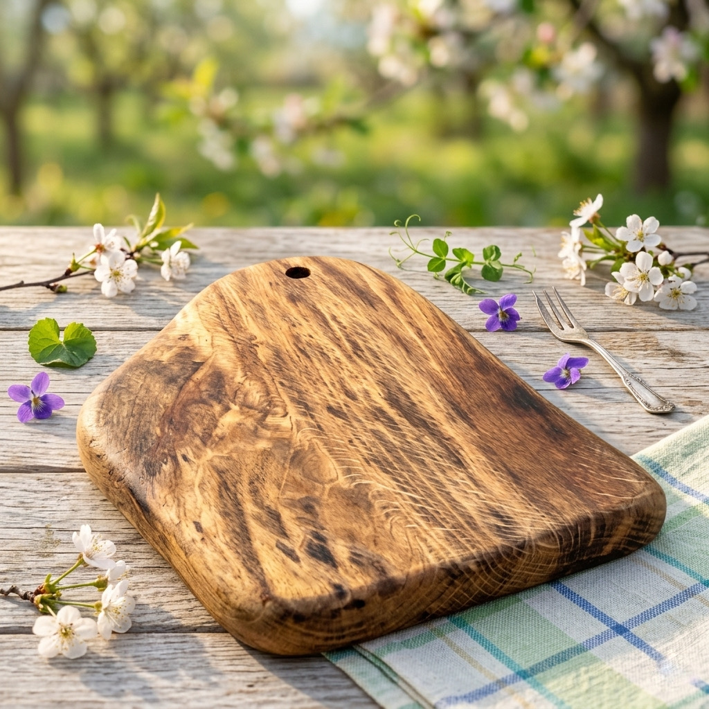 DIGGING THE GRAVE - TAGLIERE MONOLITICO IN LEGNO DI QUERCIA ANTICA - PEZZO UNICO