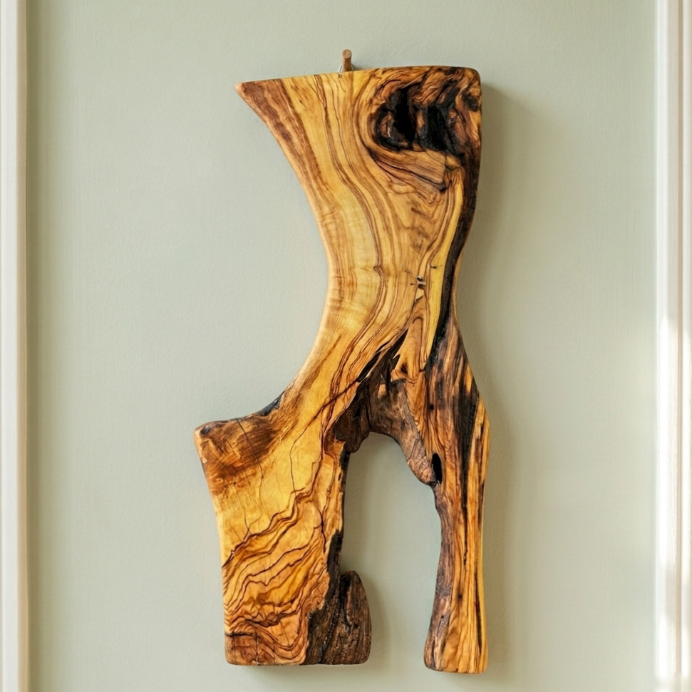 RITMO CROMATICO - QUADRO IN LEGNO ANTICO DI ULIVO - PEZZO UNICO - immagine 2
