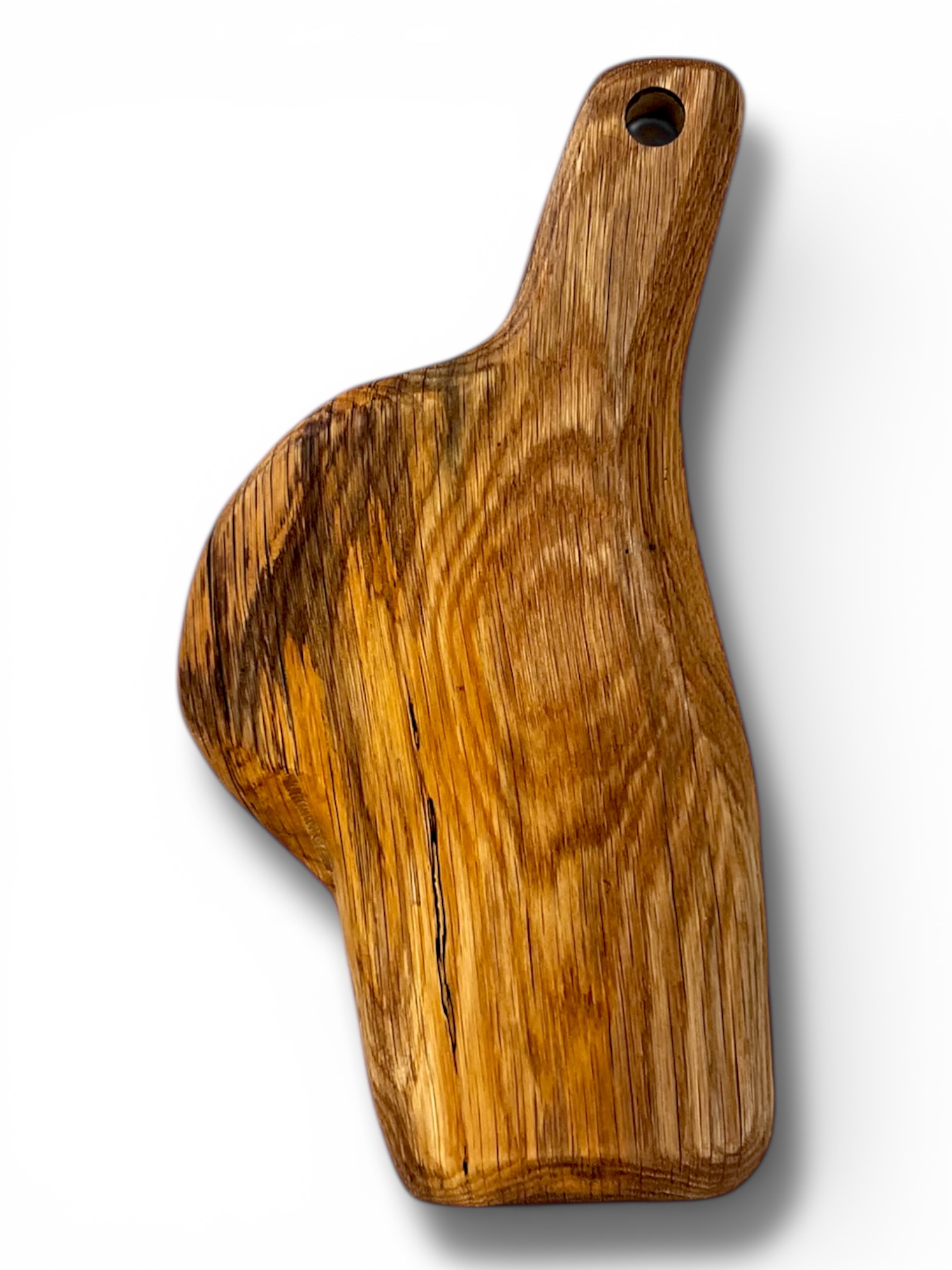 SYMPATHY FOR THE DEVIL - TAGLIERE MONOLITICO IN LEGNO DI QUERCIA ANTICA - PEZZO UNICO - immagine 2