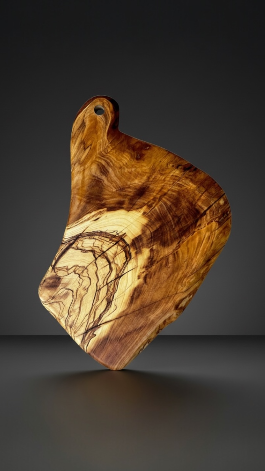 ACCORDO SCURO - TAGLIERE IN LEGNO ANTICO DI ULIVO - PEZZO UNICO - immagine 3