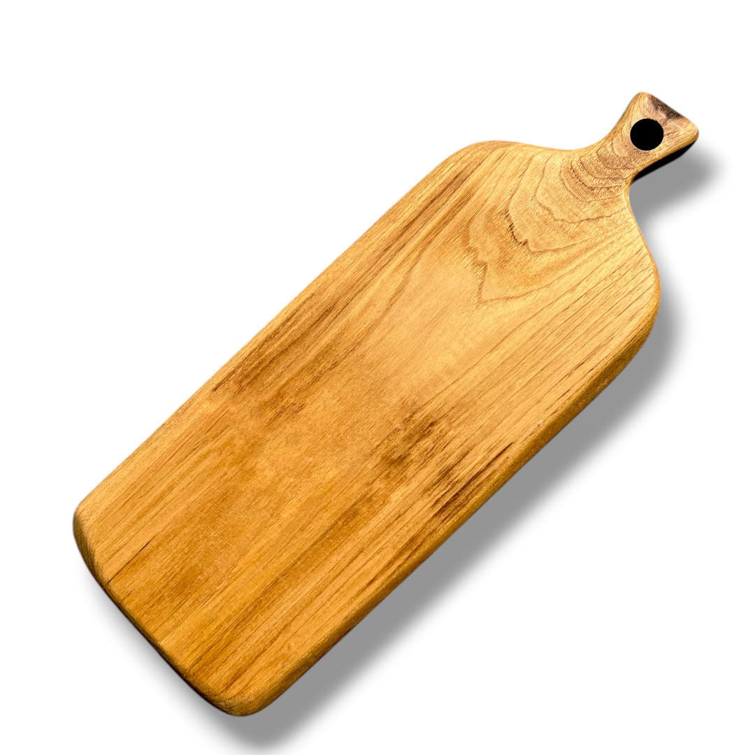 KICKSTART MY HEART - TAGLIERE MONOLITICO IN LEGNO DI CASTAGNO ANTICO DELLE MONTAGNE - PEZZO UNICO - immagine 2