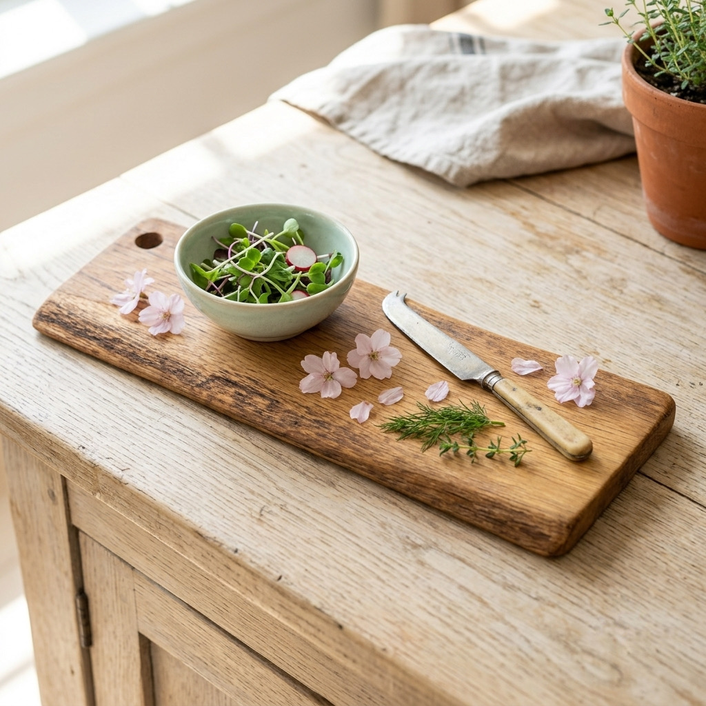 SMELLS LIKE TEEN SPIRIT - TAGLIERE MONOLITICO IN LEGNO DI QUERCIA ANTICA SECOLARE - PEZZO UNICO