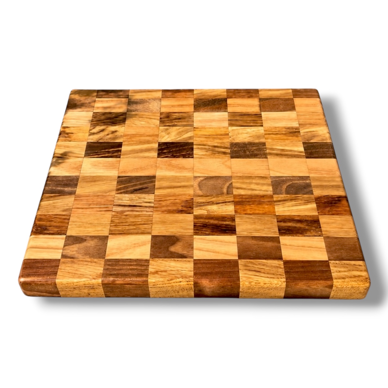 DETROIT ROCK CITY - TAGLIERE ARTIGIANALE A QUADRETTI IN LEGNO ANTICO MISTO SELEZIONATO - PEZZO UNICO - immagine 2