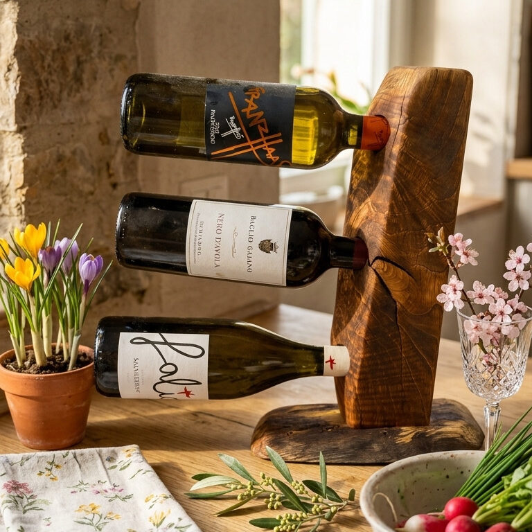BALLATA IMMORTALE - CANTINA IN LEGNO ANTICO DI QUERCIA (3 BOTTIGLIE) - PEZZO UNICO