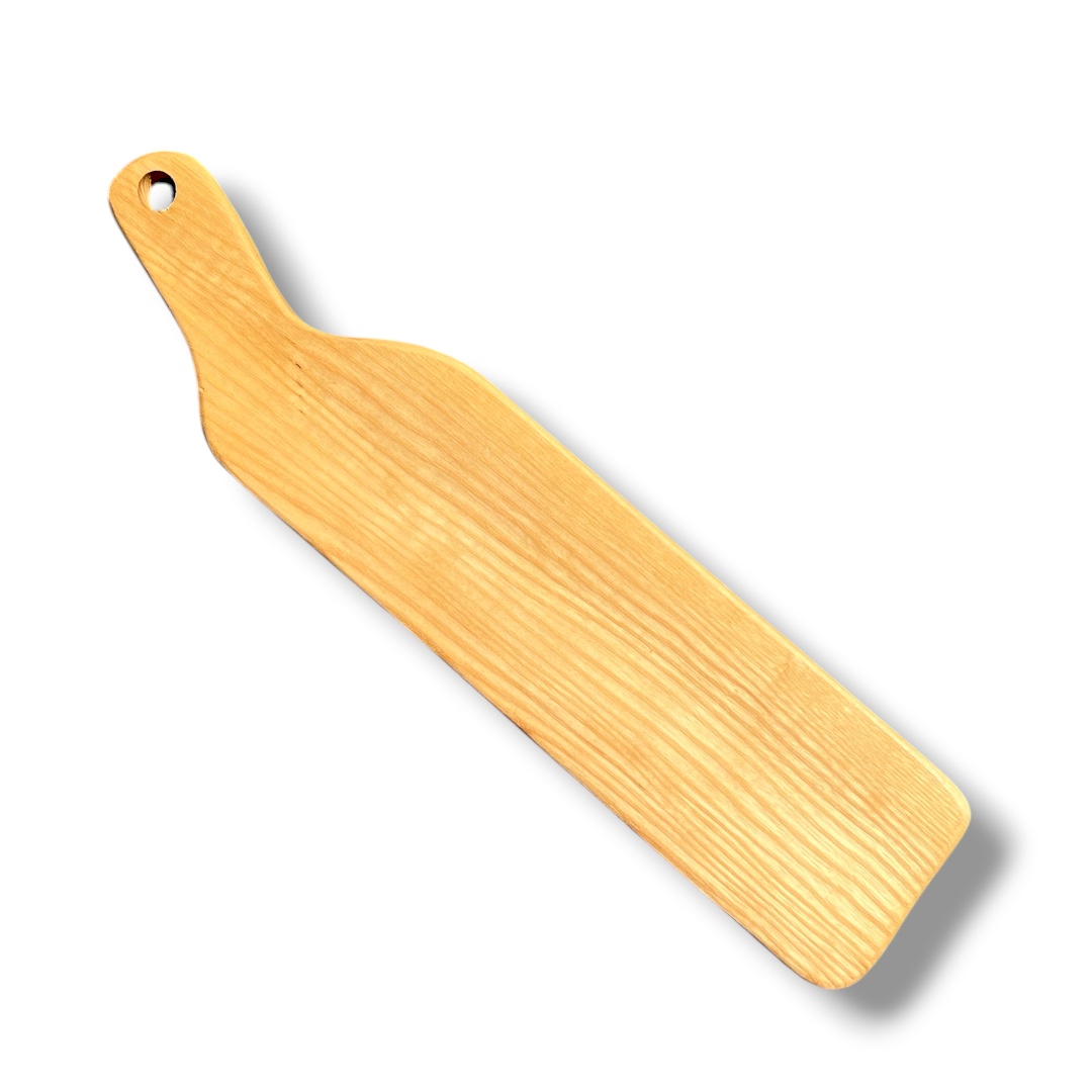 THUNDERSTRUCK - TAGLIERE MONOLITICO IN LEGNO DI FRASSINO ANTICO SECOLARE - PEZZO UNICO - immagine 2