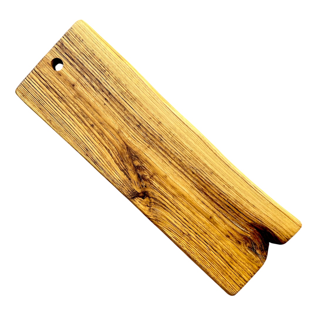 BARK AT THE MOON - TAGLIERE MONOLITICO IN LEGNO DI QUERCIA ANTICA SECOLARE - PEZZO UNICO - immagine 2